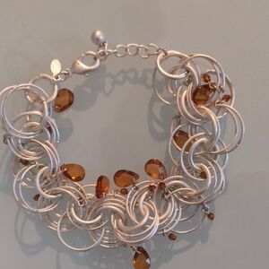 A Little Loopy Bracelet Silver Finish